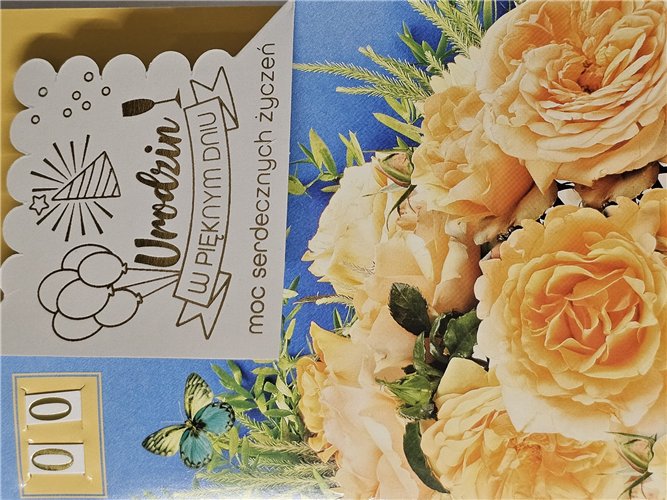Kartki urodzinowe z wymienną cyfrą kartka urodzinowa   11,5 cm *16,5 cm 17292583792