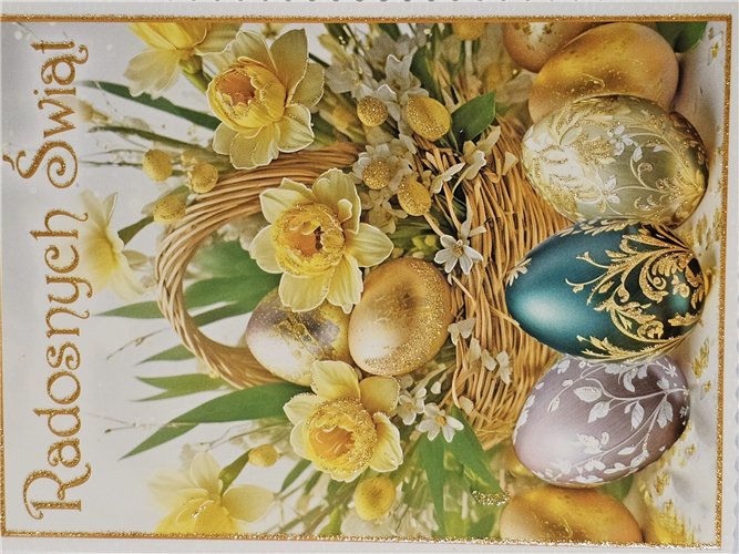 Kartka Wielkanocna Kartki wielkanocne  11,9 cm *16,2 cm 17334904123
