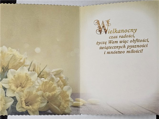 Kartka Wielkanocna Kartki wielkanocne  11,9 cm *16,2 cm 17334904123