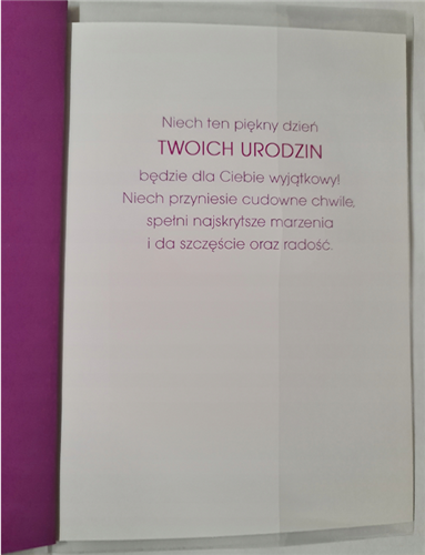 Kartki urodzinowe kartka urodzinowa  11,7 cm *16,5 cm 11790597776