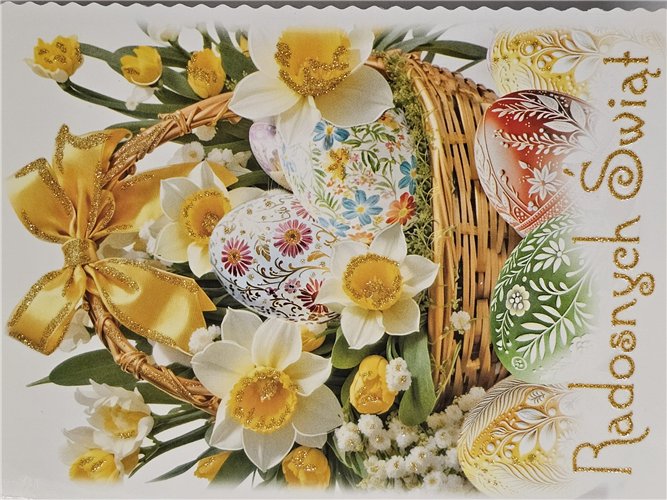 Kartka Wielkanocna Kartki wielkanocne  11,9 cm *16,2 cm 17334907417