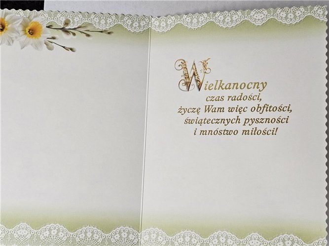 Kartka Wielkanocna Kartki wielkanocne  11,9 cm *16,2 cm 17334925812