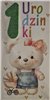 Kartki urodzinowe na roczek pierwsze urodziny 10,5 cm *21,5 cm 17339136762