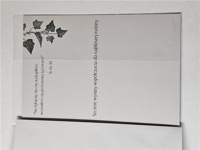 z wyrazami szczerego żalu, kondolencje 11,8 cm *16,7 cm 17372033273