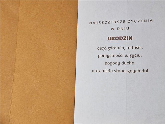 Kartki urodzinowe kartka urodzinowa karnet urodzinowy  11,7 cm *16,5 17372070937