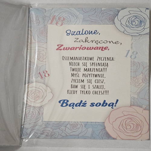 kartka na osiemnastkę kartka na 18 kartki