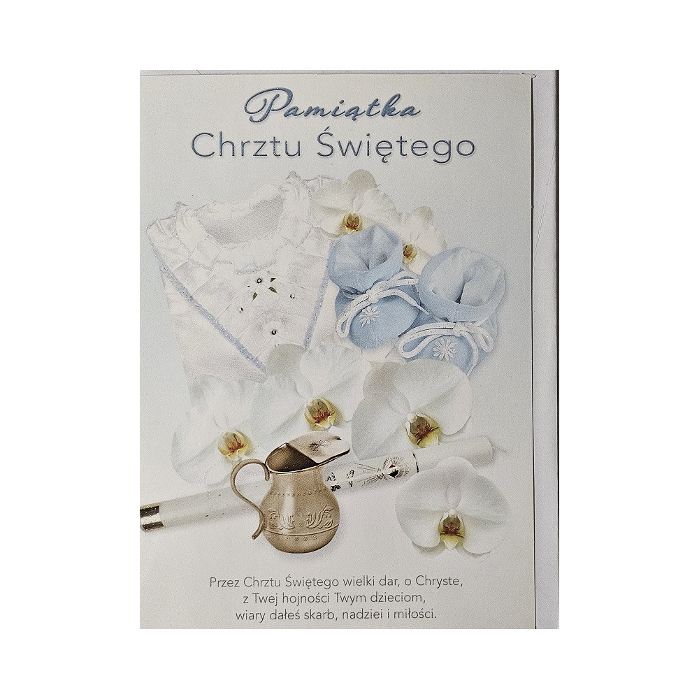 pamiątka na Chrzest Święty, Kartka na Chrzest   11,8 cm *16,7 cm 17786850331