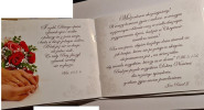 pamiątka na ślub, Książeczka na Ślub  15,1 x 19 cm 17789641954