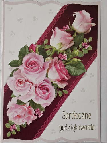 Kartki z okazji podziękowanie 11,7 cm *16,5 cm 17863071927