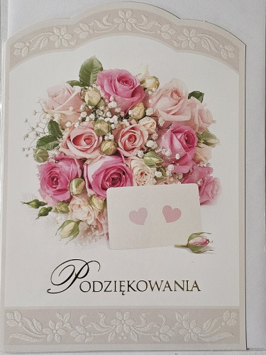 Kartki z okazji podziękowanie 11,7 cm *16,5 cm