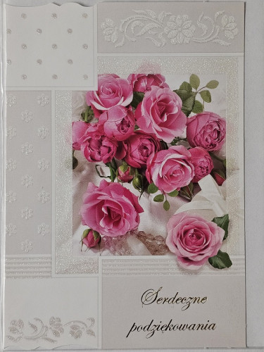 Kartki z okazji podziękowanie 11,7 cm *16,5 cm
