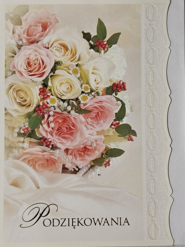 Kartki z okazji podziękowanie 11,7 cm *16,5 cm