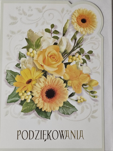 Kartki z okazji podziękowanie 11,7 cm *16,5 cm