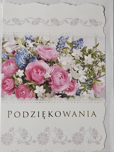 Kartki z okazji podziękowanie 11,7 cm *16,5 cm