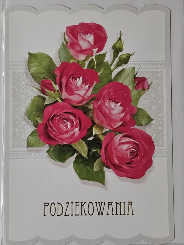 Kartki z okazji podziękowanie 11,7 cm *16,5 cm