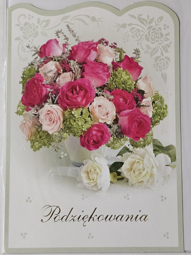 Kartki z okazji podziękowanie 11,7 cm *16,5 cm