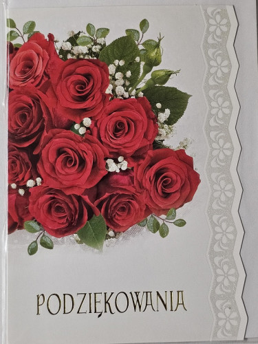 Kartki z okazji podziękowanie 11,7 cm *16,5 cm