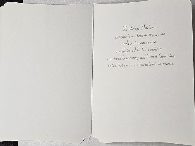 Kartki imieninowe Kartki na imieniny 11,7 cm *16,5 cm