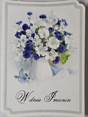 Kartki imieninowe Kartki na imieniny 11,7 cm *16,5 cm