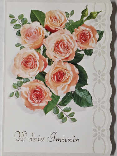 Kartki imieninowe Kartki na imieniny 11,7 cm *16,5 cm