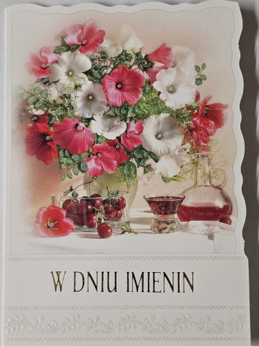 Kartki imieninowe Kartki na imieniny 11,7 cm *16,5 cm