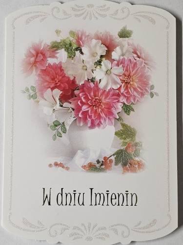Kartki imieninowe Kartki na imieniny 11,7 cm *16,5 cm