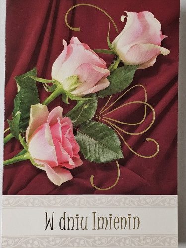 Kartki imieninowe Kartki na imieniny 11,7 cm *16,5 cm