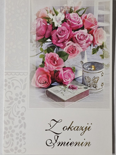 Kartki imieninowe Kartki na imieniny 11,7 cm *16,5 cm