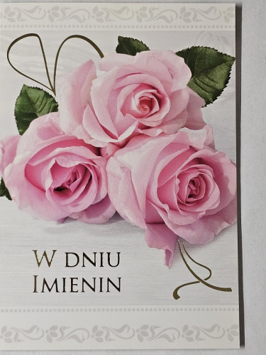 Kartki imieninowe Kartki na imieniny 11,7 cm *16,5 cm