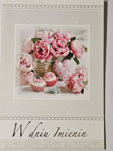 Kartki imieninowe Kartki na imieniny 11,7 cm *16,5 cm