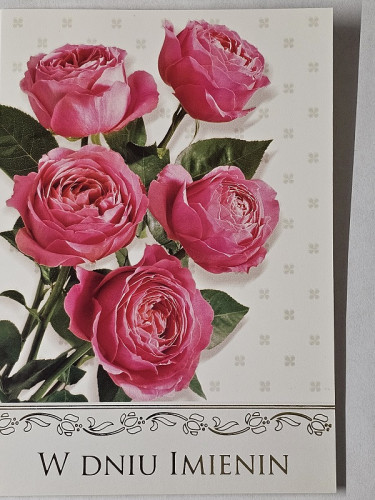 Kartki imieninowe Kartki na imieniny 11,7 cm *16,5 cm