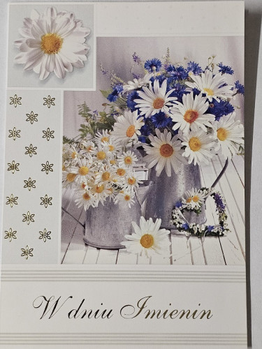 Kartki imieninowe Kartki na imieniny 11,7 cm *16,5 cm