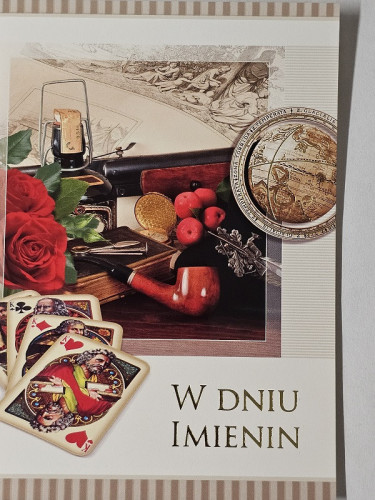 kopia Kartki imieninowe Kartki na imieniny 11,7 cm *16,5 cm