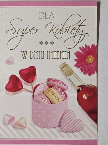 Kartki imieninowe Kartki na imieniny 11,7 cm *16,5 cm