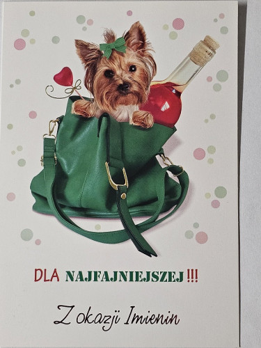 Kartki imieninowe Kartki na imieniny 11,7 cm *16,5 cm