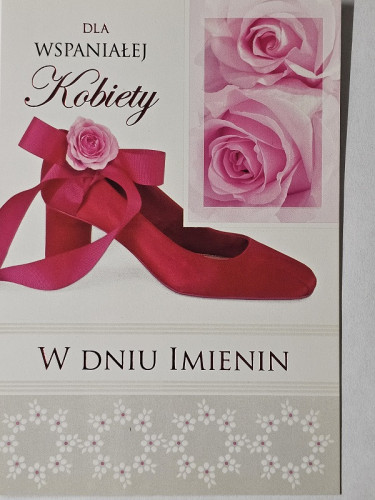 Kartki imieninowe Kartki na imieniny 11,7 cm *16,5 cm