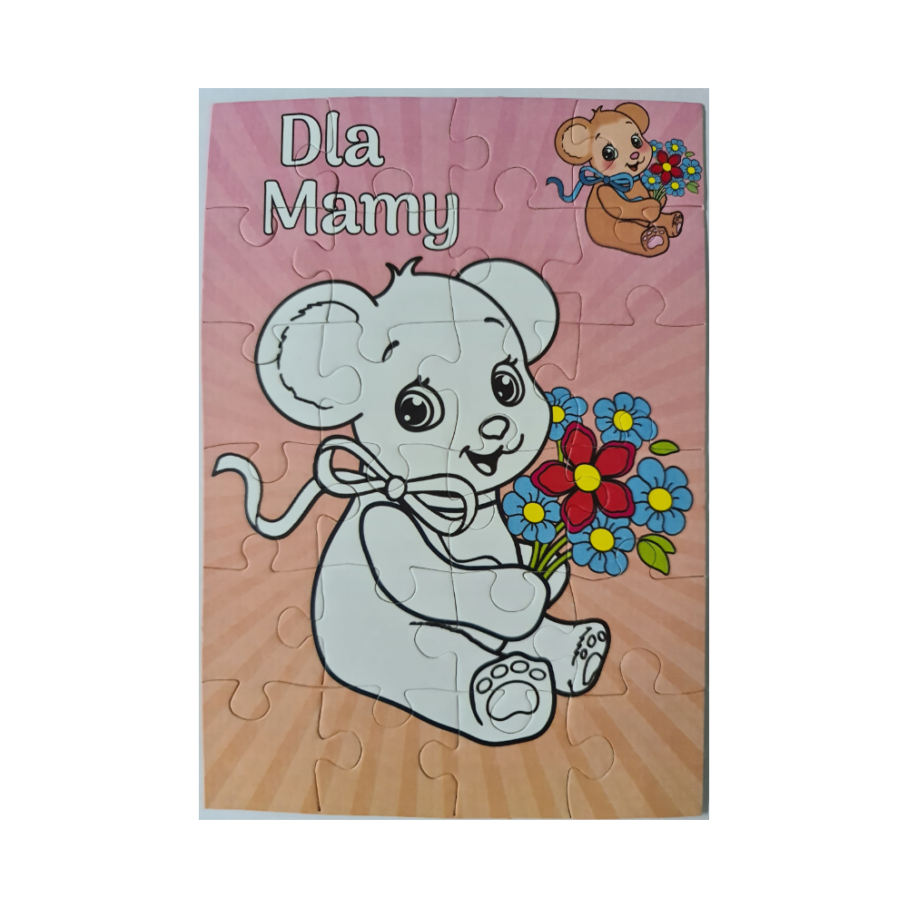kartki na dzień Mamy, KARTKAPUZZLE DO KOLOROWANIA 11,9 cm *17,1 cm 11757004845 kartki na dzień Mamy, KARTKAPUZZLE DO KOLOROWANIA 11,9 cm *17,1 cm 11757004845