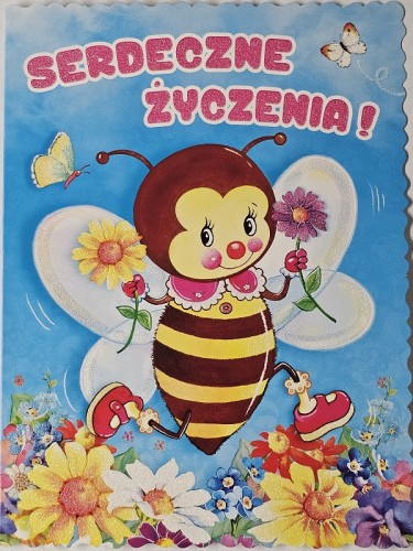 Kartki urodzinowe dla dziecka14,5 cm *19,2 cm