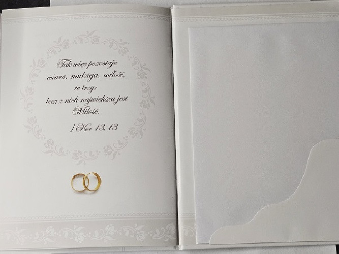 pamiątka na ślub, Książeczka na Ślub  14 x 19 cm