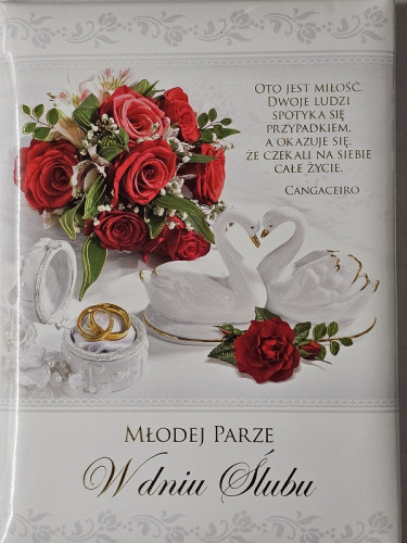 Pamiątka na ślub, Książeczka na Ślub  14 x 19 cm