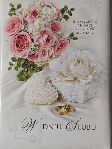 Pamiątka na ślub, Książeczka na Ślub  14 x 19 cm