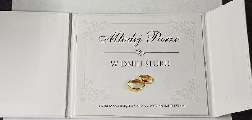 pamiątka na ślub, Książeczka na Ślub  15,1 x 19 cm
