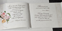 pamiątka na ślub, Książeczka na Ślub  15,1 x 19 cm