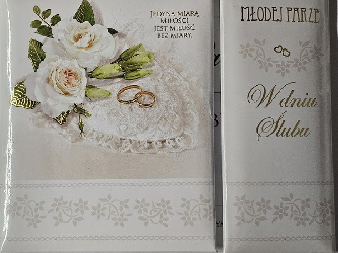 pamiątka na ślub, Książeczka na Ślub  15,1 x 19 cm