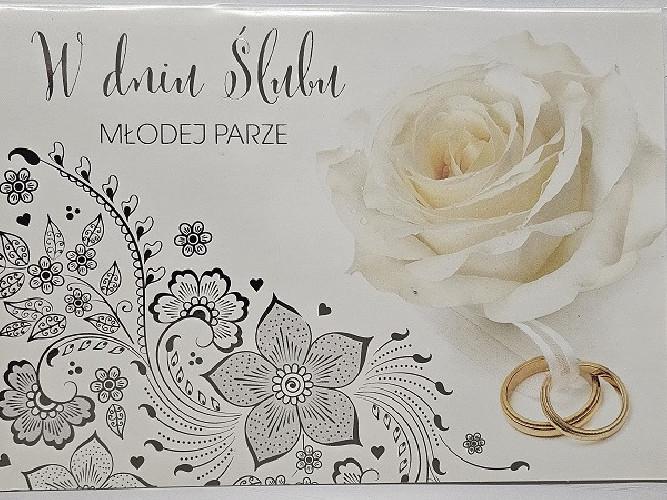 pamiątka na ślub, kartka na ślub, pocztówka ślubna 12 cm *16,5 cm