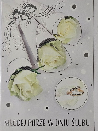 pamiątka na ślub, kartka na ślub, pocztówka ślubna 12 cm *16,5 cm