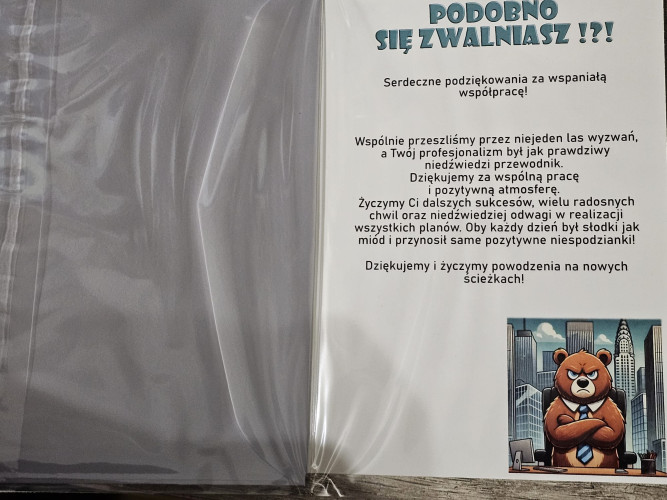 Podobno się zwalniasz!?! 11,7 cm *16,5 cm V30