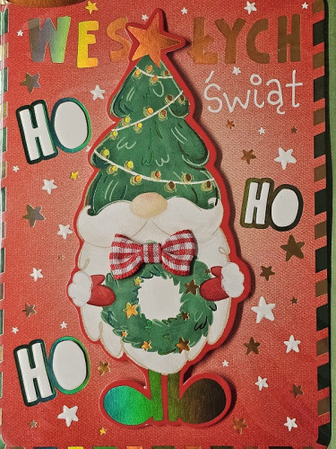 kartki z okazji Bożego Narodzenia Boże Narodzenie 11,5 cm *16,5 cm DK-1188