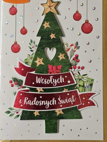 kartki z okazji Bożego Narodzenia Boże Narodzenie 11,5 cm *16,5 cm DK-869