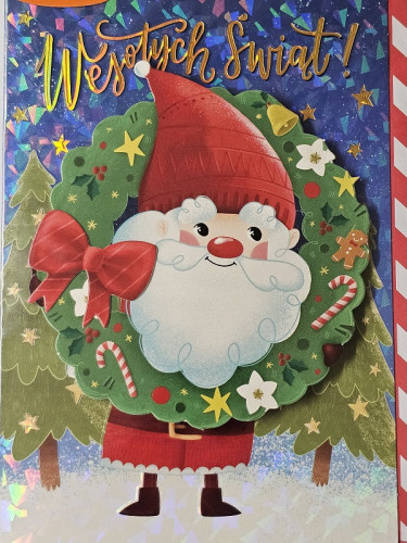 kartki z okazji Bożego Narodzenia Boże Narodzenie 11,5 cm *16,5 cm DK-1038